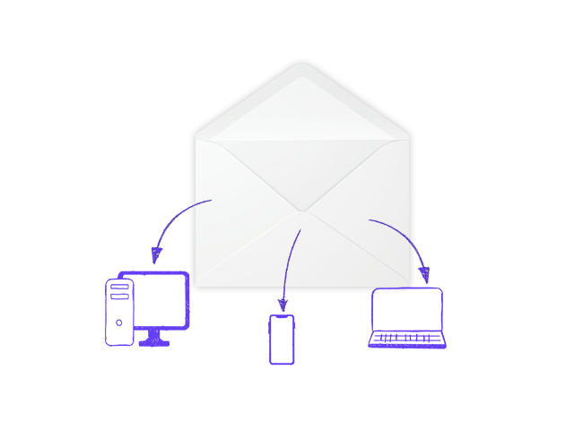 Grafik flexible Zugriffswege Postfach