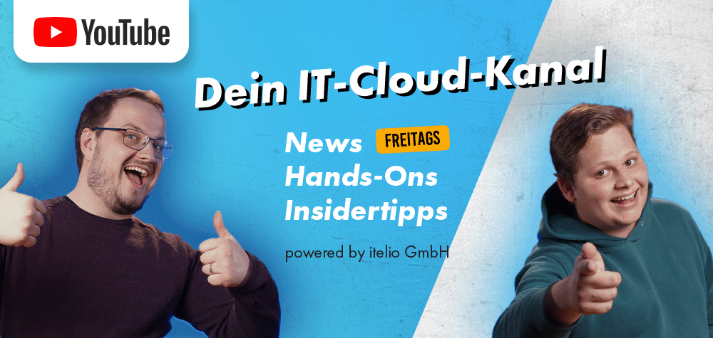 Thomas Thaler und Raphael Baud präsentieren wöchentlich News und Tipps rund um die IT-Cloud.